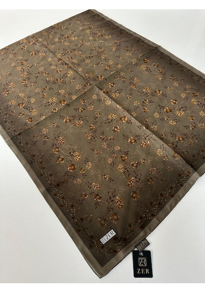 Zer Organik Pamuklu Şal Lza1506-55130 Çok Renkli