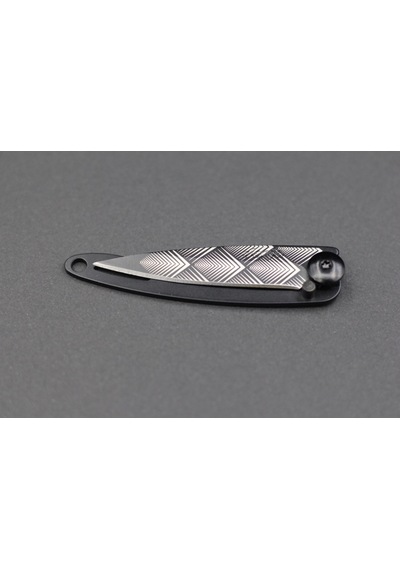 Deejo Kamp 15g, Pocket Knife, Black Naked, Art Deco, Cable Dee103 Gri