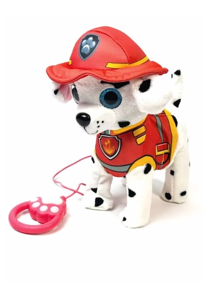 Paw Patrol Köpek Yürüyen, Havlayan Müzikli Tasmalı Kumandalı Peluş Oyuncak Paw Patrol Peluş Köpek, Paw Petrol Oyuncak Kırmızı