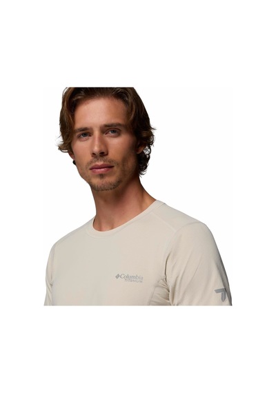 Columbia Diamond Peak Pro Erkek Teknik Kısa Kollu Tişört-9184 Bej