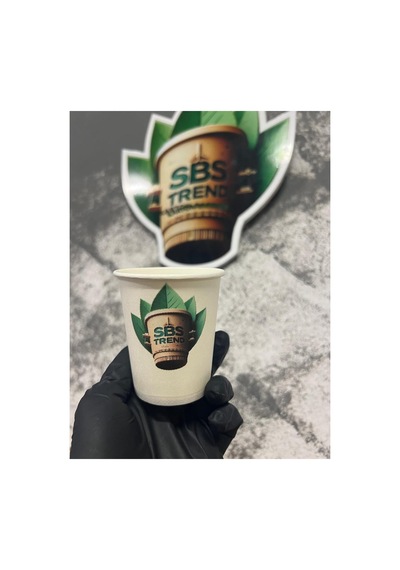 Firmaya Kişiye Özel Baskılı Logo Baskı Tasarım Kalın Gramaj Tek Kullanım 7 Oz 100 Adet Karton Bardak 1