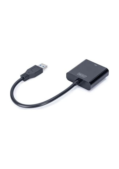 Usb 3.0 Görüntü Adaptörü, Usb A - Hdmı Tip A, Full Hd, 1920 X 1080 Piksel, Plastik, Siyah