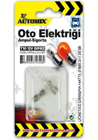 Automix T10 12v 5w Dipsiz Ampul Seti