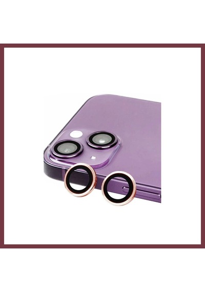 Storeşahin Apple Apple iPhone 15 Plus Uyumlu Raze Metal Kamera Lens - Pembe Shn0720