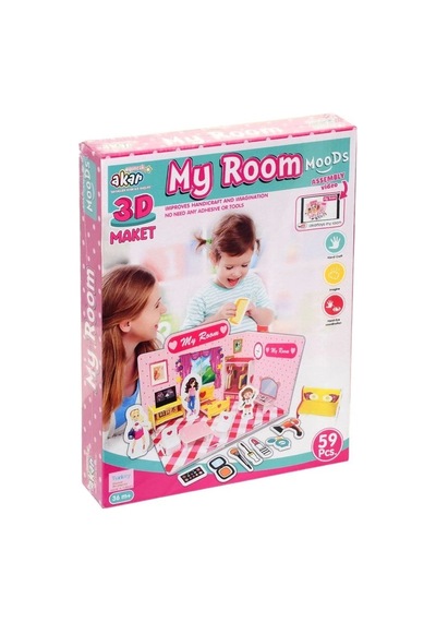 Mey İthalat Benim Odam Maket 3 Boyutlu Puzzle