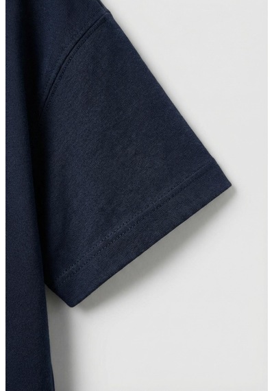 Çocuk Pamuklu Lacivert Sevimli Magu And Milo Baskılı Takım - Cepli T-shirt & Çizgili Pantolon Çok Renkli