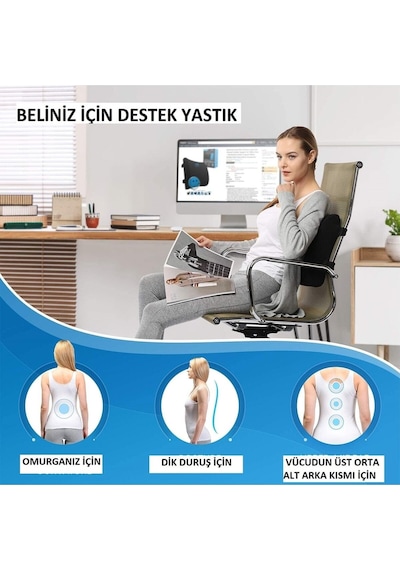 Sabit Ortopedik-ofis-koltuk-minderi-sandalye-bel-sırt-yastığı-koltuk-bel-yastığı-bel-desteği-bel-mi Beyaz Sabit Ortopedik-ofis-koltuk-minderi-sandalye-bel-sırt-yastığı-koltuk-bel-yastığı-bel-desteği-bel-mi Beyaz