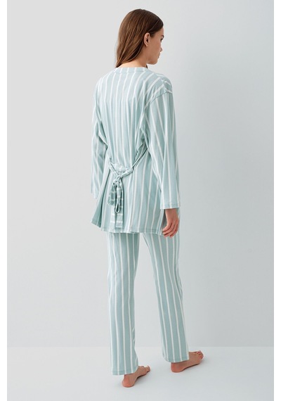 Pierre Cardin Kadın Yeşil 3lü Pijama Takım Pc9154-s-v1 Yeşil