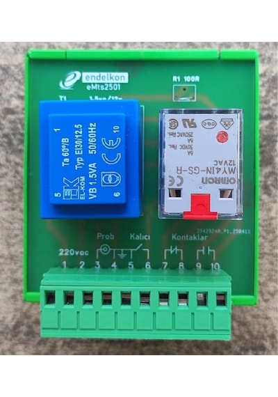 Endelkon Emts2501 ,ray Tip 220vac/12vac Kontak-1a1k Metal Algılama Kart