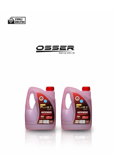 Osser Power Plus Antifriz 2 Adet 3 Lt Kırmızı -42 Derece