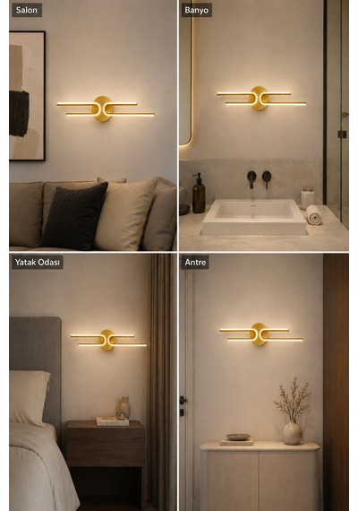 Mino Modern Led Duvar Apliği Günışığı Eskitme