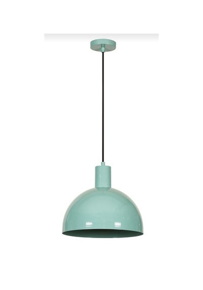Retro Metal Dekoratif Metal Kafe Mutfak Rustik Su Yeşili Sarkıt Avize Çap:30 Cm Beyaz