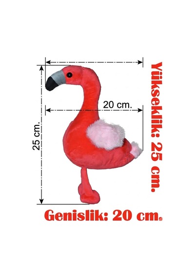 5 Adet Hawaii Flamingo Peluş Oyuncak 25 Cm Yumuşak Uyku Arkadaşı Parti Süsü Kampanya Paketi Set Kırmızı