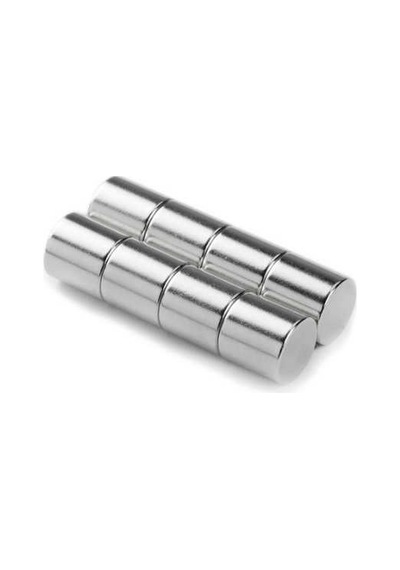 Yuvarlak Neodyum Mıknatıs Güçlü 10x10 Mm 10 Adet