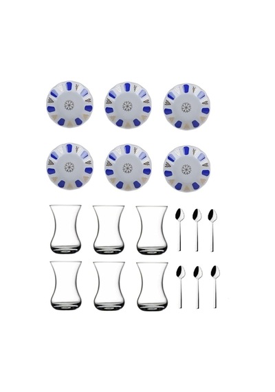 18 Parça Kahveci Çay Tabağı Ve Bardağı Takımı Seti 86985632aybabastore Genel