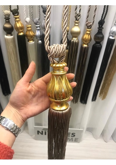 Nivemeshome Krem Saçaklı Tavan Toplama Braçol Krem