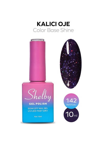 Shelby 10 Ml. A142 Renkli Işıltılı Kalıcı Oje