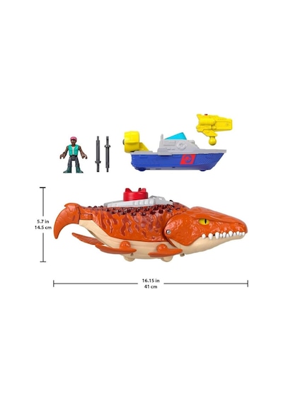 Imaginext Jurassic World Rebirth Aquachomp Chase Mosasaurus Jfr23 Lisanslı Ürün