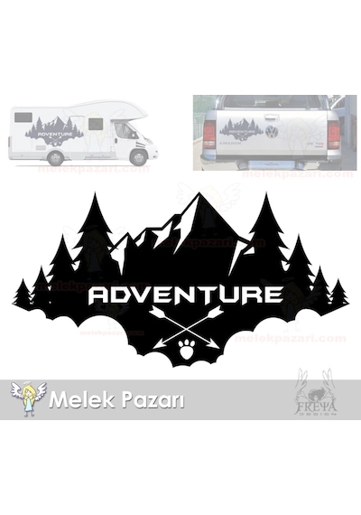 Macera, Adventure Kamp, Karavan, Off Road Sticker Macera, Adventure Kamp, Karavan, Off Road Sticker