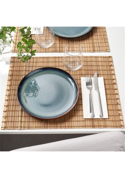 Gladelıg 4 Parça Mavi Renk Servis-sunum Tabak Seti Stoneware