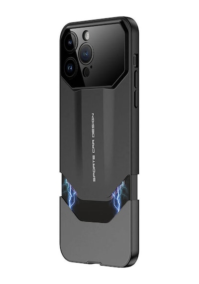 Zore Apple Uyumlu iPhone 14 Pro Max Kılıf Çift Parçalı Ays Pro İkili Kapak-siyah-gri Siyah-gri