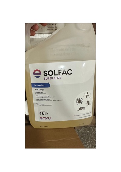 Solfac Ec 50 5lt Sivri Kara Sinek Haşere Bit Pire Kene Ilacı