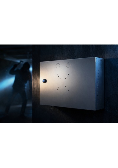 Mn6 Mn110dv Kilitli Metal Dvr Kamera Kabin 45x35x10 Cm Duvar Tipi Güvenlik Kasa Premium Kablo Düzenleme