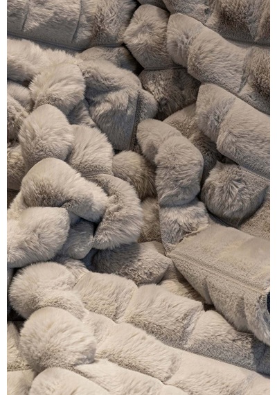 Yıkanabilir Yumuşak Peluş Post Shaggy Çocuk Odası Oturma Odası Salon Mutfak Halısı Diamante Gri