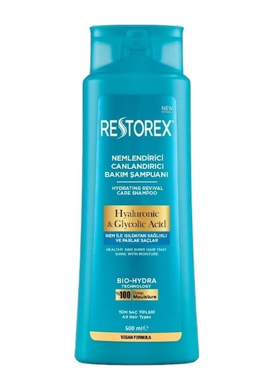 Restorex Hyaluronic & Glycolic Acid Şampuan 500 ML