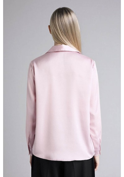 Defacto Oversıze Saten Gömlek G0244ax26sppn453 Pembe-pn453