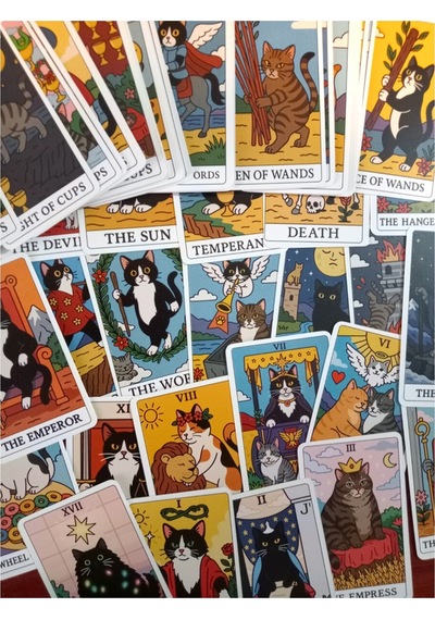 English Tarot 78 Cards İngilizce Tarot Kartı - Cat Tarot