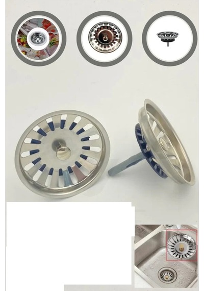 Lavabo Süzgeci Lavabo Gider Süzgeci Mutfak Lavabo Evye Süzgeci Paslanmaz Çelik Diğer