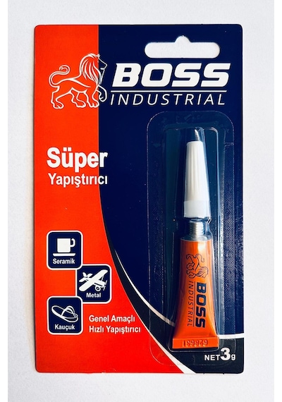 Boss Hızlı Yapıştırıcı - Etil Siyanoakrilat - 3gr