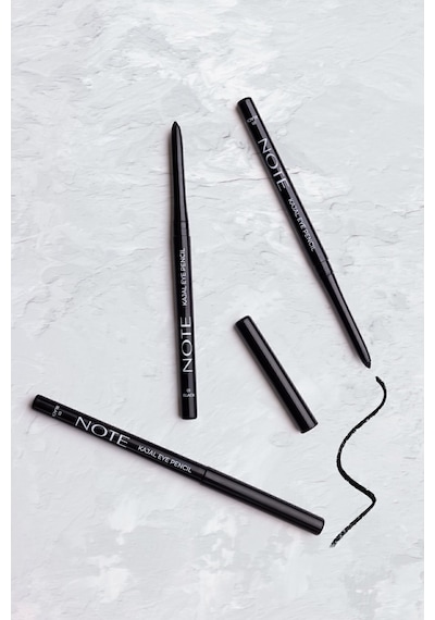 Note Cosmetique Kajal Eye Pencil Waterproof Asansörlü Suya Dayanıklı Göz Kalemi - 01 Black - Siyah