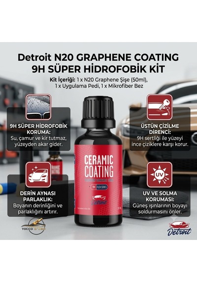 Detroit N20 Ceramic Coating 9h 4y 50 Ml