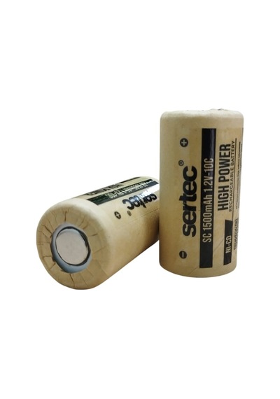 1.2v Ni-cd Sc 1500 Mah Kağıt Şarjlı Pil 10c Başsız/flat Head