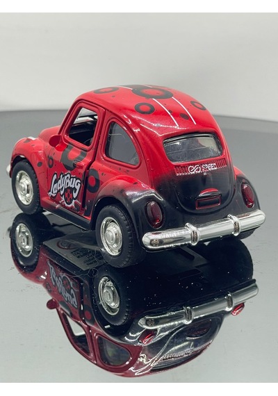 Metal 8 Cm Eski Classik Model Oyuncak Araba - Kırmızı