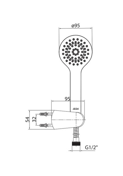 Eca Luna 102117382 Mafsallı Duş Seti Banyo Üst Takımı Krom