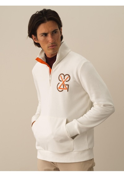 Xint Ekru Pamuk Dokulu Regular Fit Sweatshirt 300300