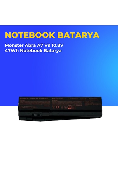 Monster Abra A7 V9 10.8v 47wh Notebook Batarya