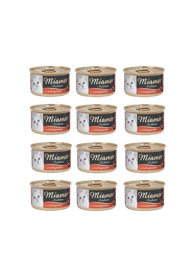 Miamor Pastete Ciğerli Tahılsız Konserve Yetişkin Kedi Maması 12 x 85 G