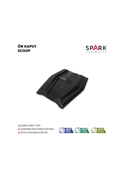 Nissan Navara 2006-2015 Yıl Aralığı Uyumlu Ön Kaput Scoop Siyah