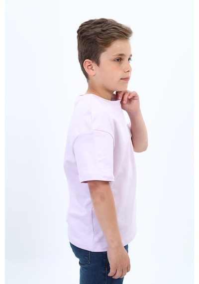 Toontoy Kids Toontoy Erkek Çocuk Pamuklu Bisiklet Yaka Kısa Kollu Düşük Omuz Baskılı Basic Tişört 22978 Açık Lila Toontoy Kids Toontoy Erkek Çocuk Pamuklu Bisiklet Yaka Kısa Kollu Düşük Omuz Baskılı Basic Tişört 22978 Açık Lila