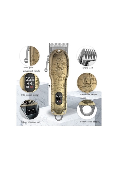 Wear Lcd Dijital Ekran Yüksek Güçlü Tıraş Makinesi