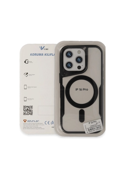 Newface - 383 - İphone 16 Pro Max Kılıf Boyi Magsafe Silikon Kapak - Edntrend - - Siyah Sıyah