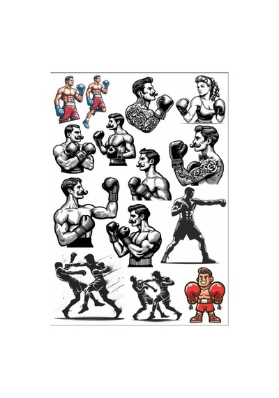 Boksör Sticker Set