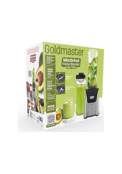 Goldmaster Mixgrind 2 in 1 Kişisel Smoothie Blender ve Kahve Baharat Öğütücü