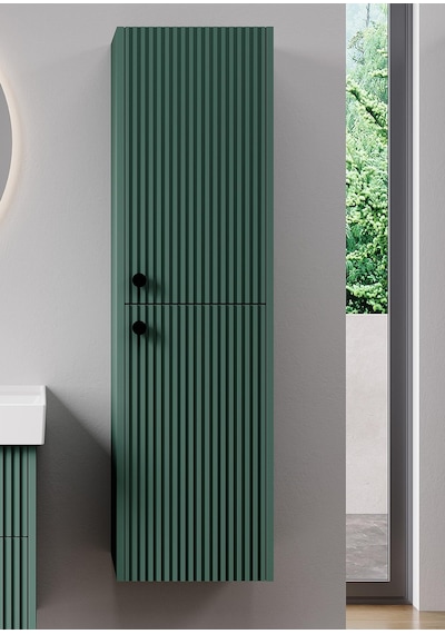 Denko Marsilya 40 Cm Beyoğlu Yeşil Banyo Çamaşır Boy Dolabı Antrasit