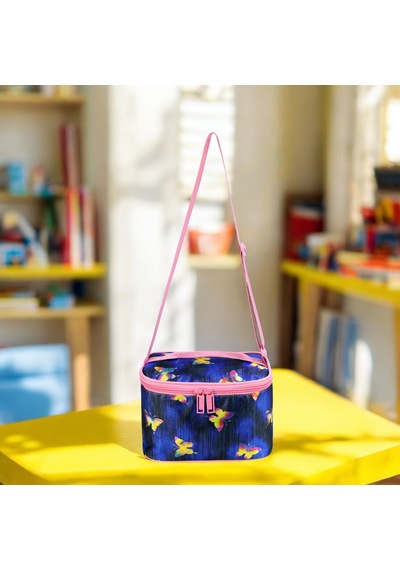 Kız İlkokul Ortopedik 3'lü Set Kalemlik Beslenme Çanta Model 11