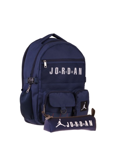 Jordan Air Brooklyn Navy Blue Lacivert İkili Sırt Çantası Ve Kalemlik Seti - Erkek Çocuk - Setja-q3184c